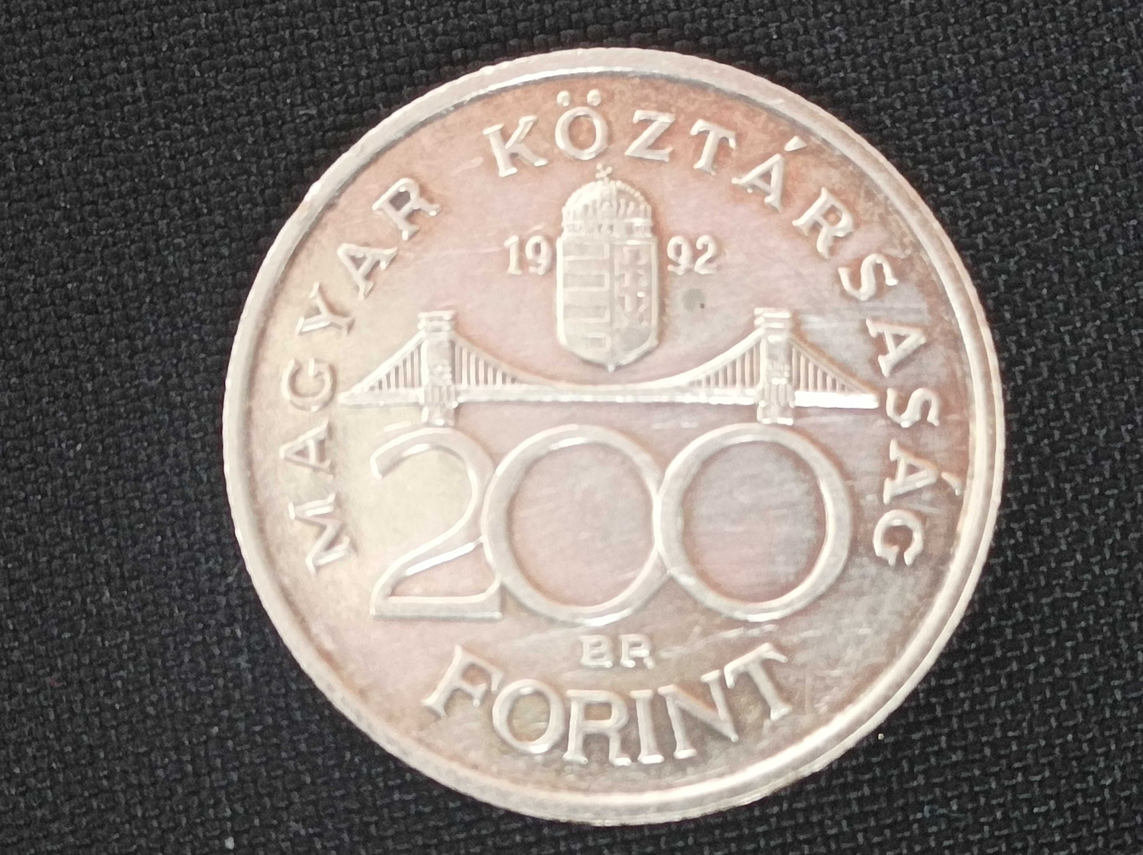 Moneda colectie 200 Forint argint