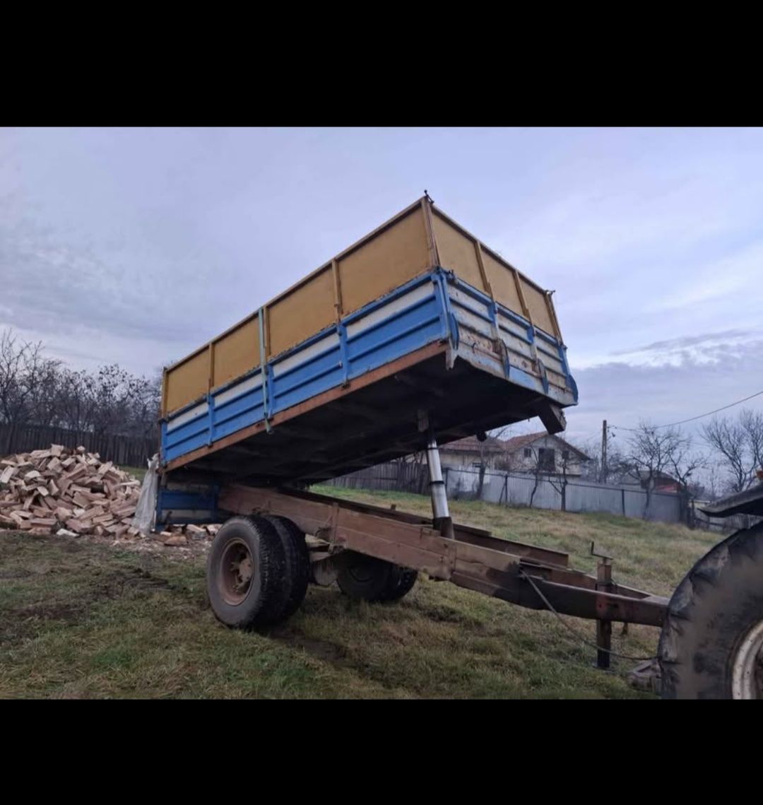 Remorcă  8 tone basculabila punte dubla
