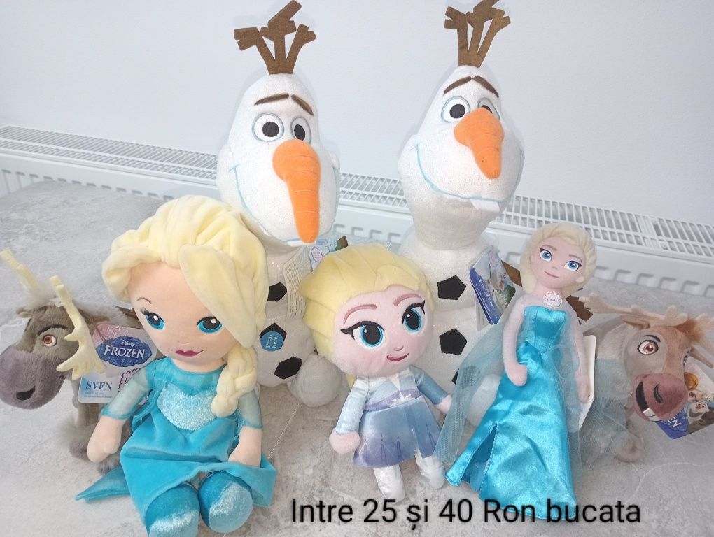 Plusuri Elsa ,olaf  om de zăpadă și Sven din regatul de gheată frozen