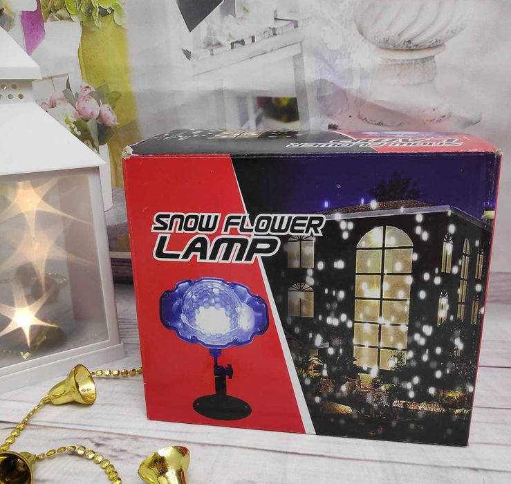 Лазерен проектор за декор падащ сняг, LED, snow fall ефекти, снежинки