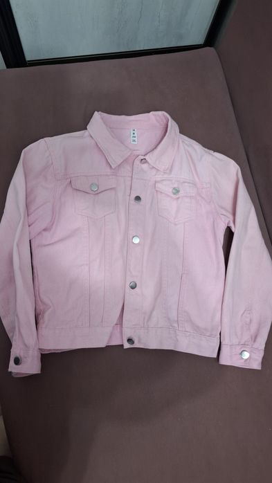 Джинсовая, лёгкая нежно розового цвета 46р