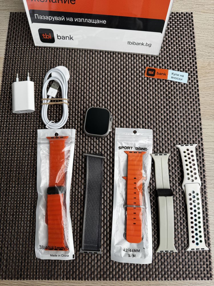 КАТО НОВ! *ЛИЗИНГ* Apple Watch Ultra 49Mm Часовник / Iwatch