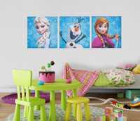 Tablou canvas Frozen Regatul de Gheata, 3 piese, nou