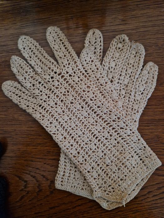 Manusi si gulere crosetate/brodate