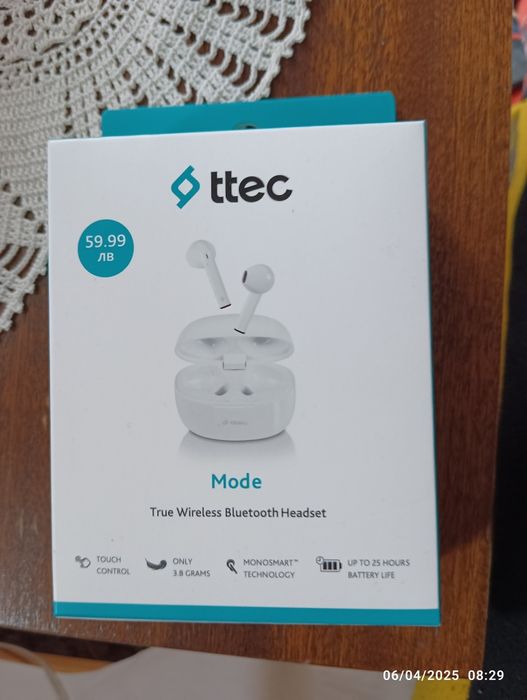 ttek apple безжични слушалки