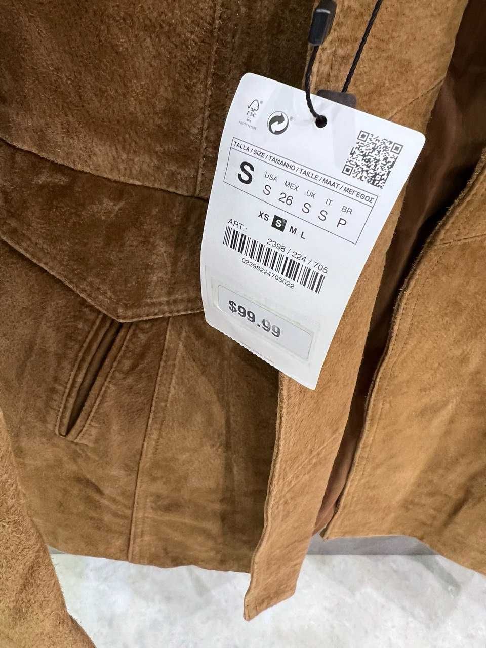 Замшевый пиджак от Zara (Испания)