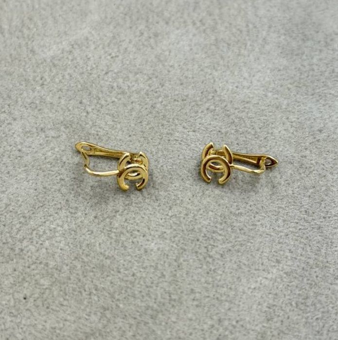 Детские золотые серьги Chanel , Проба 585, вес 1,14 гр