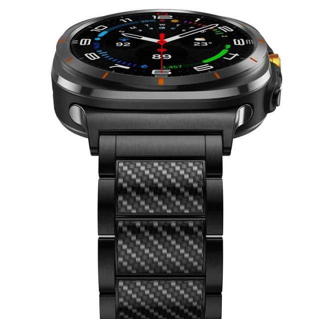 Curea Samsung Galaxy Ultra din Titan cu insertii din Fibra de carbon