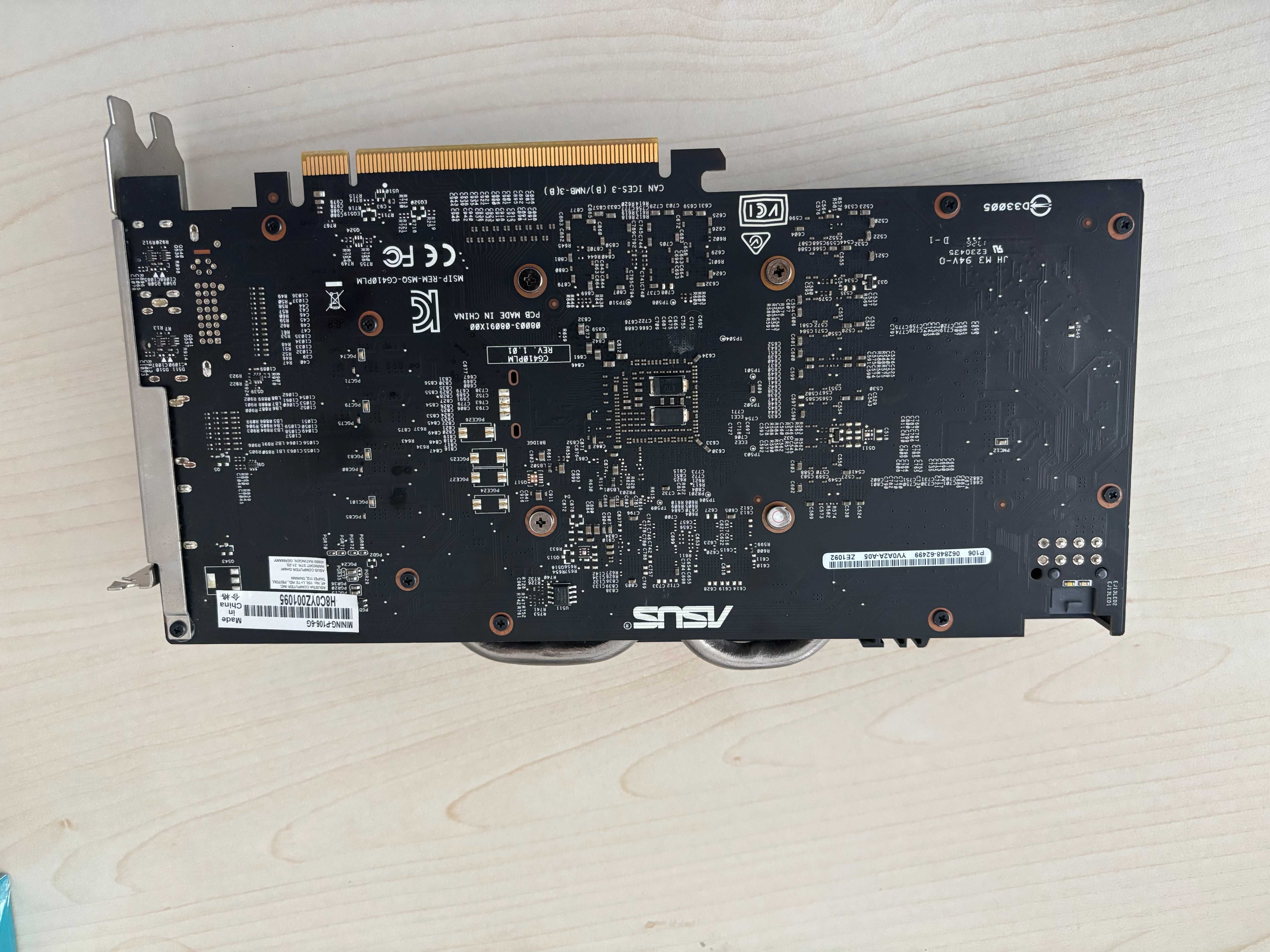 Видео Карти Asus P106, 6 GB GPU Video Card