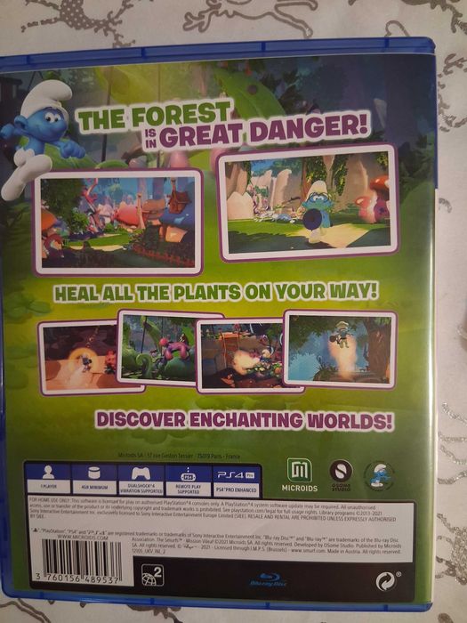 THE SMURFS:Mission Vileaf Smurfastic  PS4.