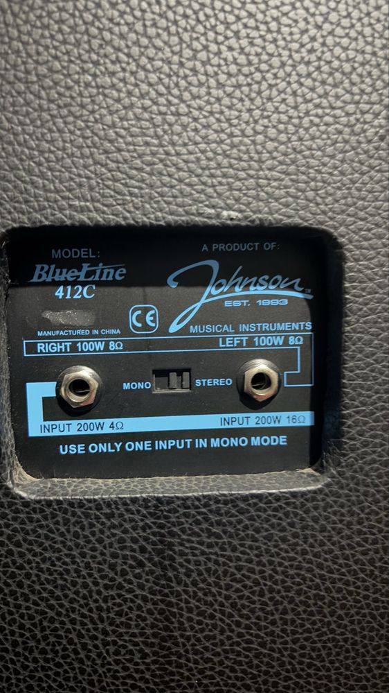 !!СПЕШНОООО!!Johnson BlueLine 100HR + 4x12 кабинет