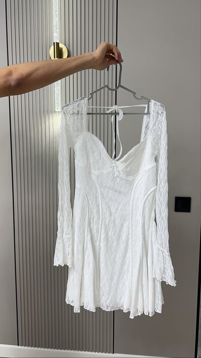 Белое новое платье h&m