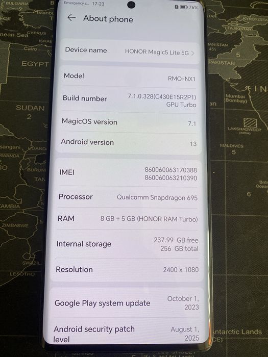 Honor Magic 5 lite
