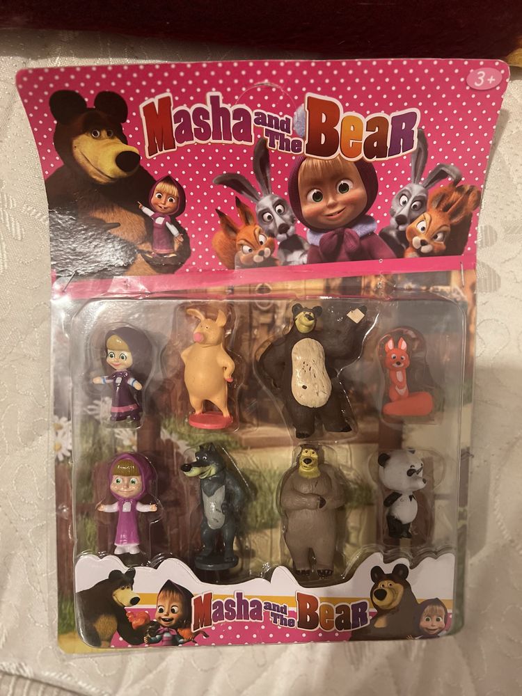 Figurine si 2 puzzle Masha si ursul
