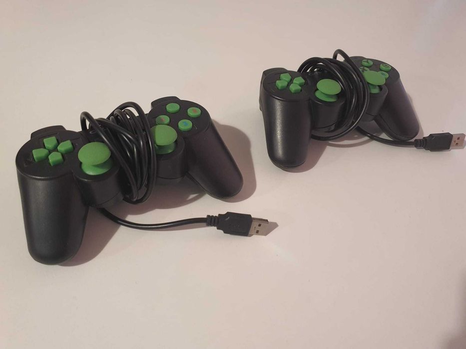 Set 2 controllere USB Esperanza (verde/negru), funcționale 100%