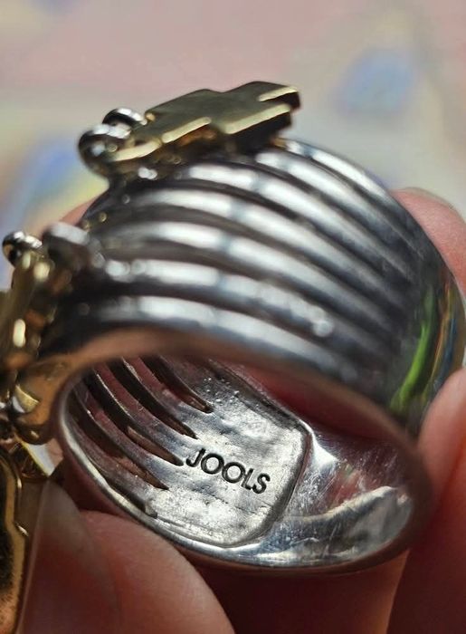 Марков сребърен пръстен с талисмани