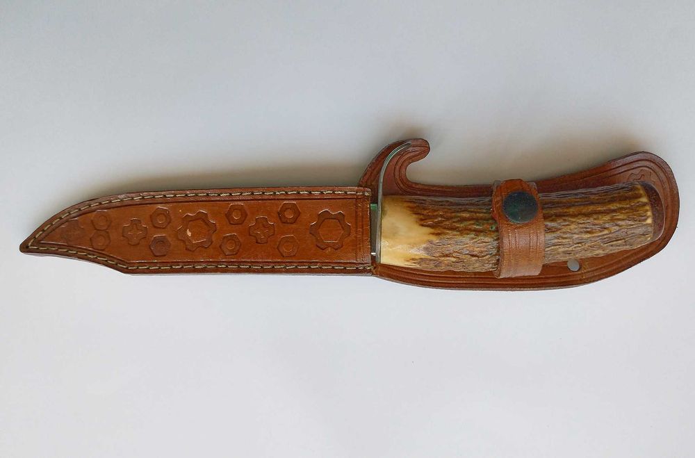 Cutit handmade si teaca piele