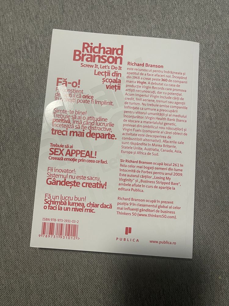 Carte Richard Branson