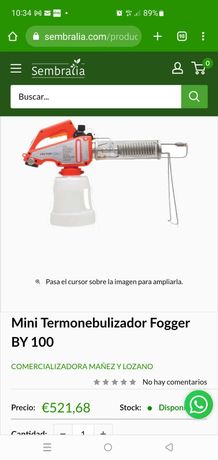 Vand Mini Termonebulizador Fogger BY 100