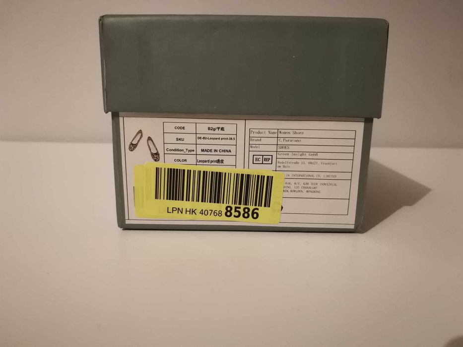 Balerini dama C. Paravano leopard, marimea 38.5, noi