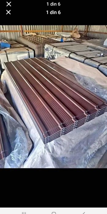 Vând tabla cutata colorat grosime 02 03 04 transport gratuit 0737,9689