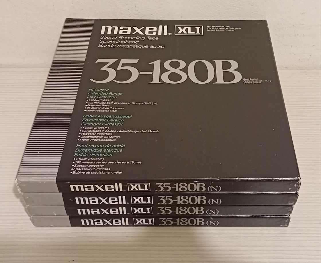 Benzi banda magnetofon Maxell XL1 35-180 metalice de 26,5 cm