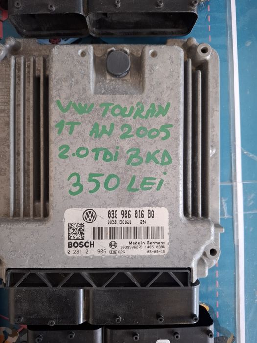 Calculator ECU Motor VW Touran 1.9 2.0 Tdi BMM BMN BKD BKC AVQ
