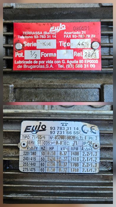 Motoreductoare diferite rapoarte (Accesorii )