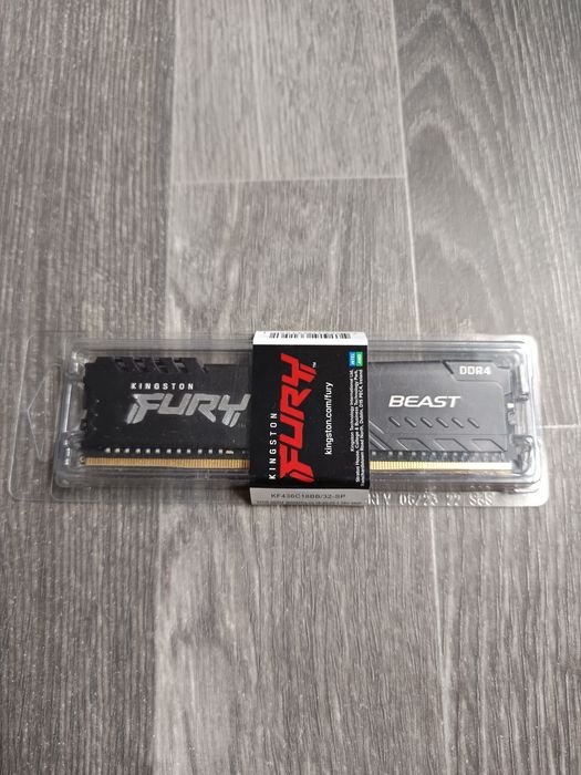 Оперативная память Kingston Fury Beast 32гб (32x1) 3600МГц