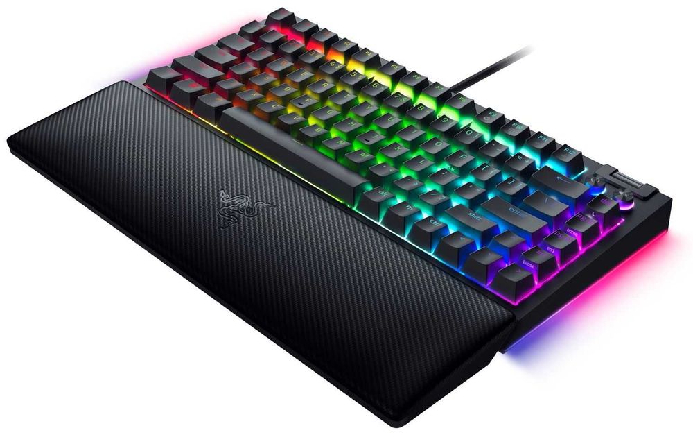Razer BlackWidow V4 75 Orange – механична RGB клавиатура, мултимедия