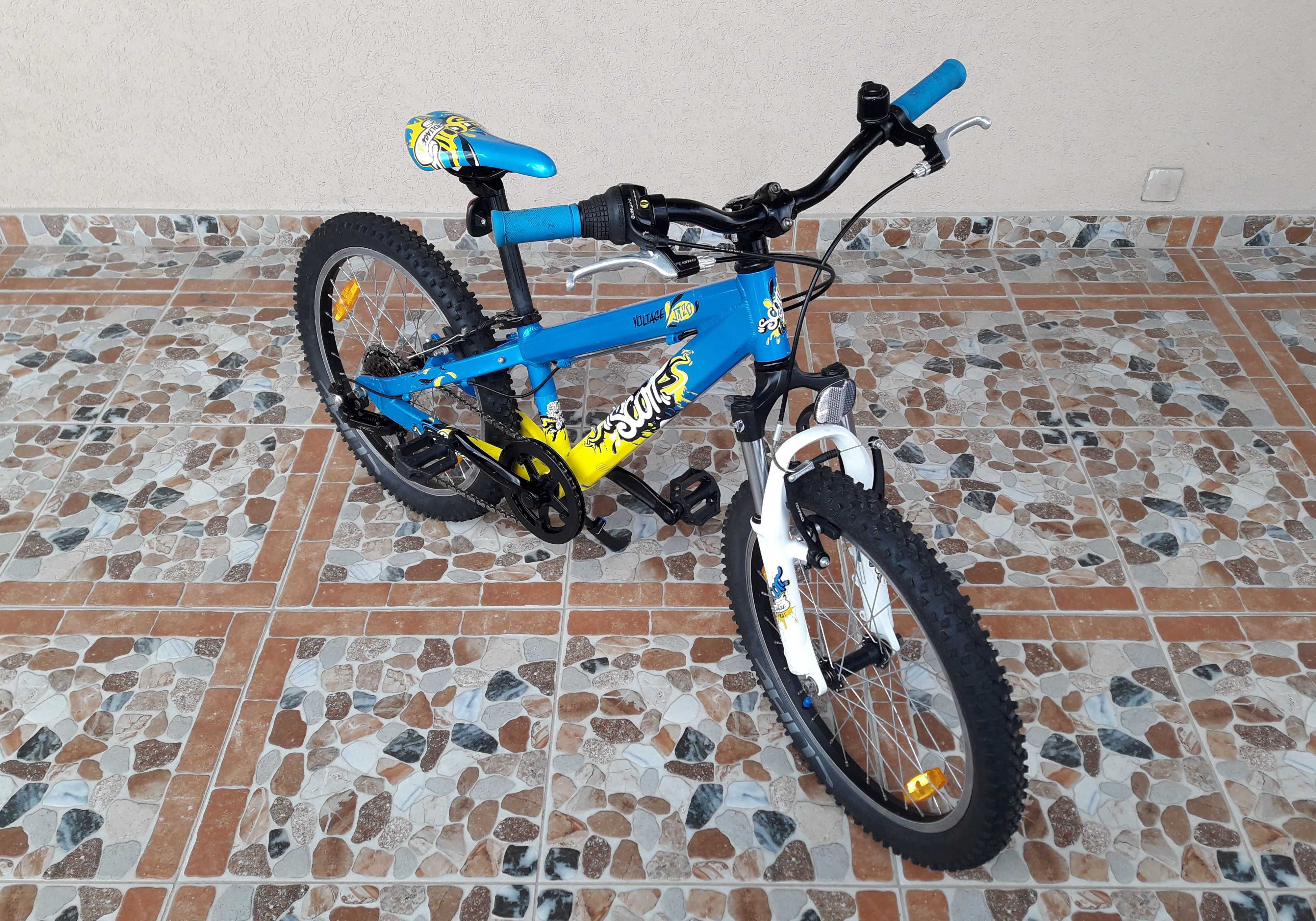 Bicicletă copii 20’ Scott Voltage JR20 MTB, 6 viteze, ALU - albastru