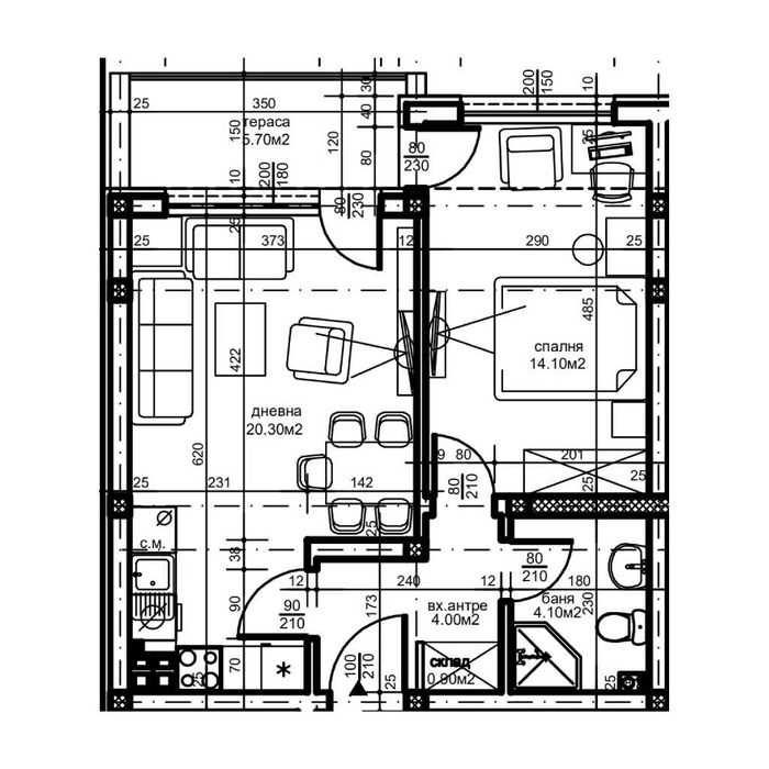 Продава се Двустаен апартамент в Пловдив, Южен - 66 кв.м за 1300 €/кв.м - Снимка #1