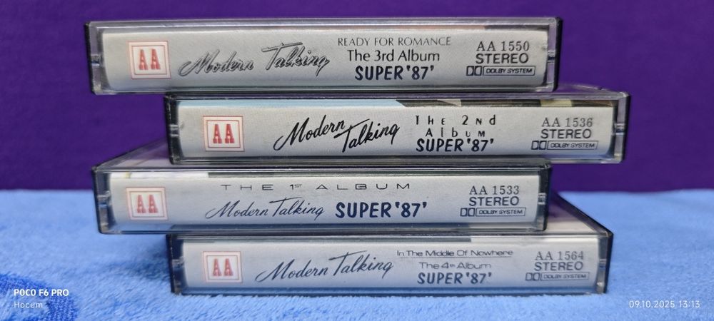 Аудиокассеты, фирменная запись Modern Talking