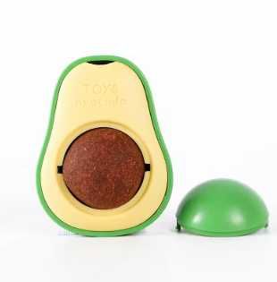 Играчка с топче котешка билка с форма на авокадо