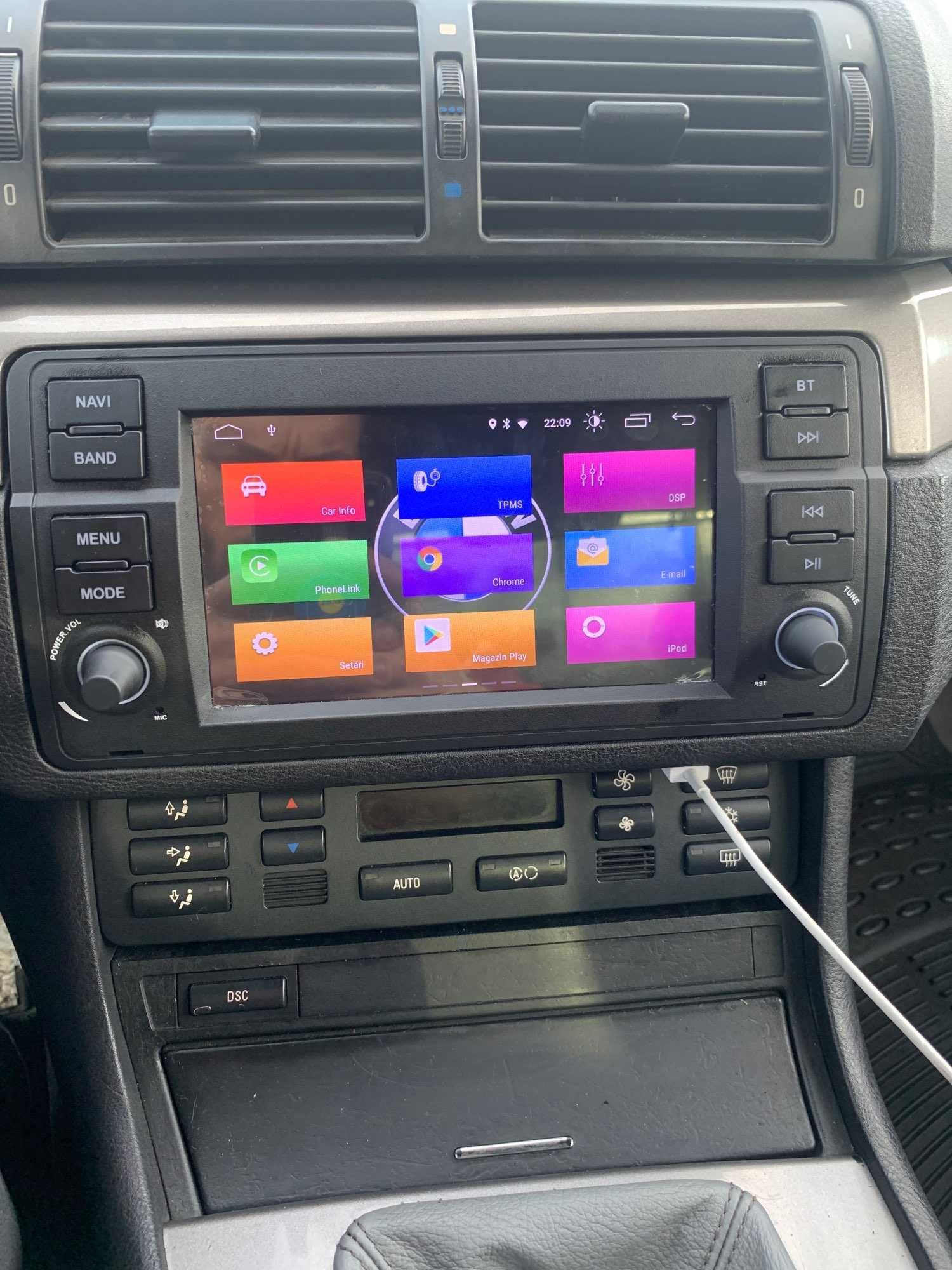 Navigatie Android Dedicata BMW E46 1-8GB RAM - QLed CarPlay DSP 4G