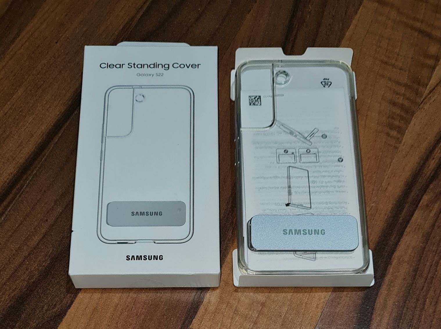 Husa originala Samsung Clear Standing Cover Galaxy S22 5G S901