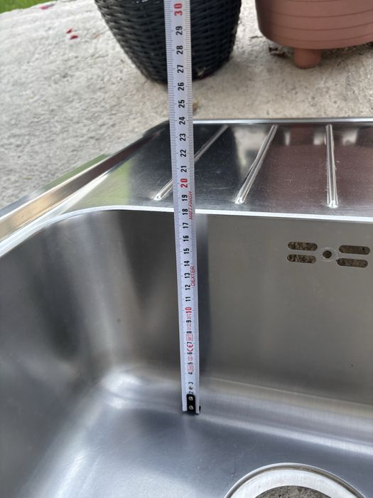 Vand chiuveta inox Ikea Vattufalen cu sifon