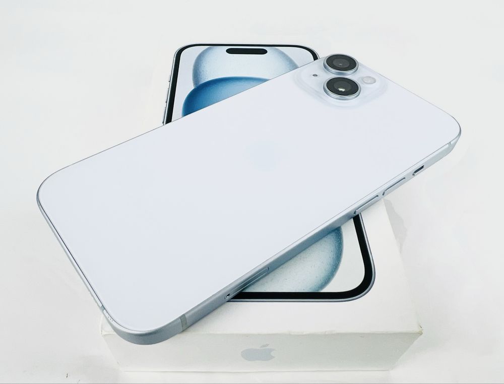 Apple iPhone 15 128GB Blue 100% Батерия! Гаранция!