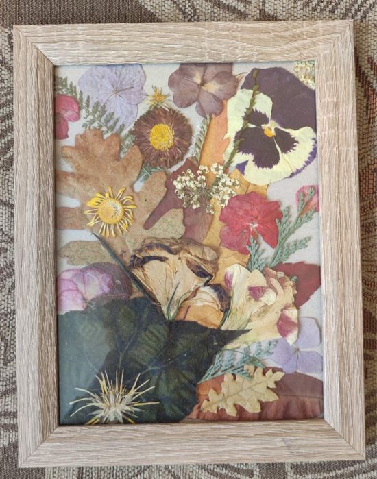 Картини с хербаризирани цветя
