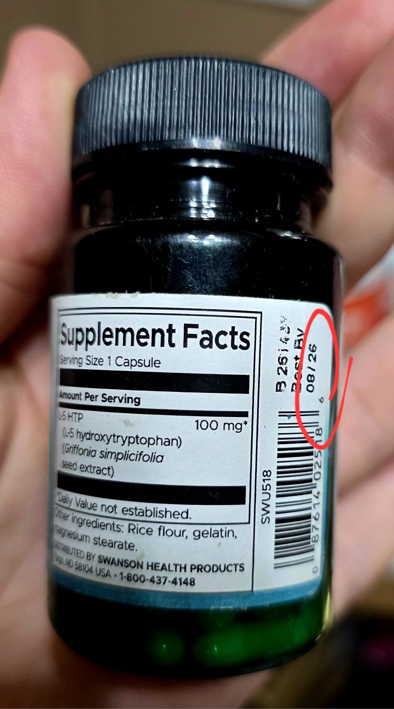 ДОСТАВКИ НЕТ Swanson 5-HTP 100mg, 60шт 100 000 годен до 05/26 Made USA
