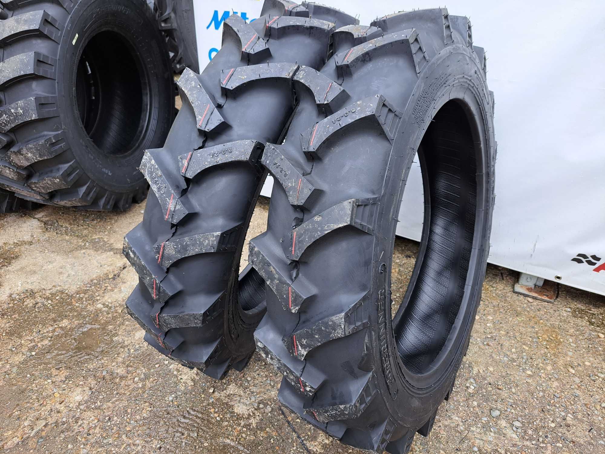 Cauciucuri noi 8.3-24 FORERUNNER cu 8 pliuri anvelope TRACTOR FIAT