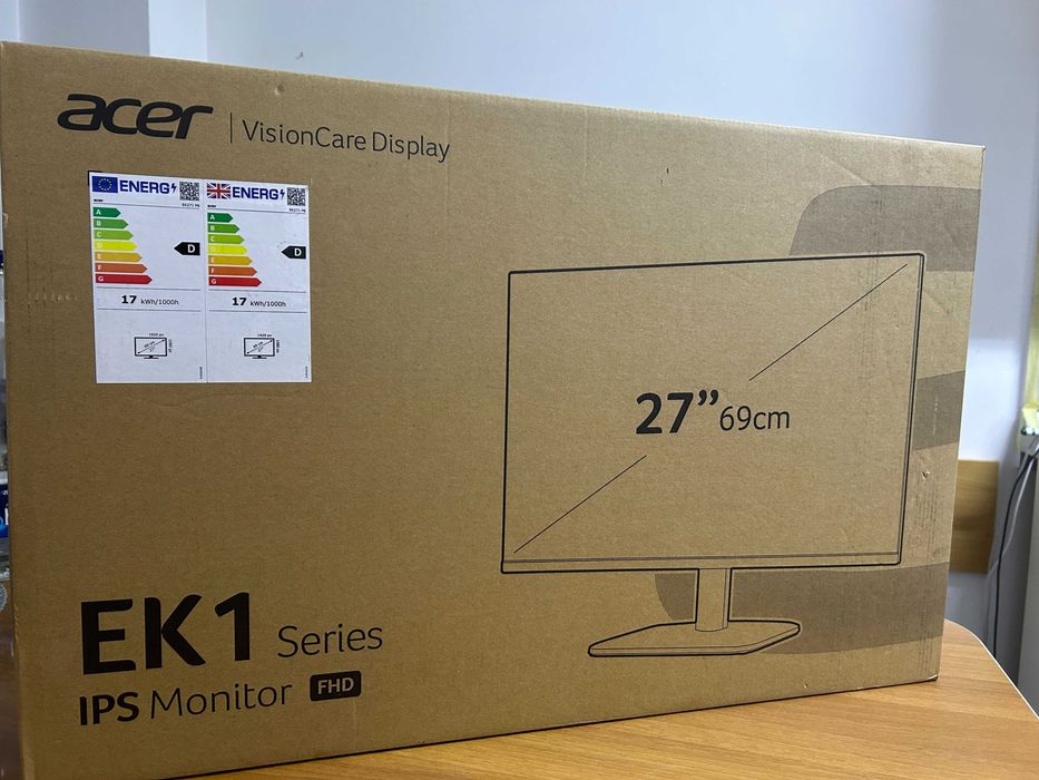 Monitor LED IPS ACER EK271P6, 27", Full HD, 144Hz, AMD FreeSync