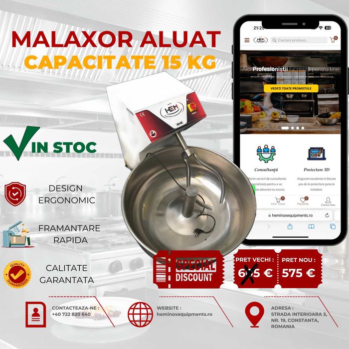 Malaxor Clasic Electric 10 Kg,15 Kg, 25 Kg , 35 Kg, 50 Kg IN STOC