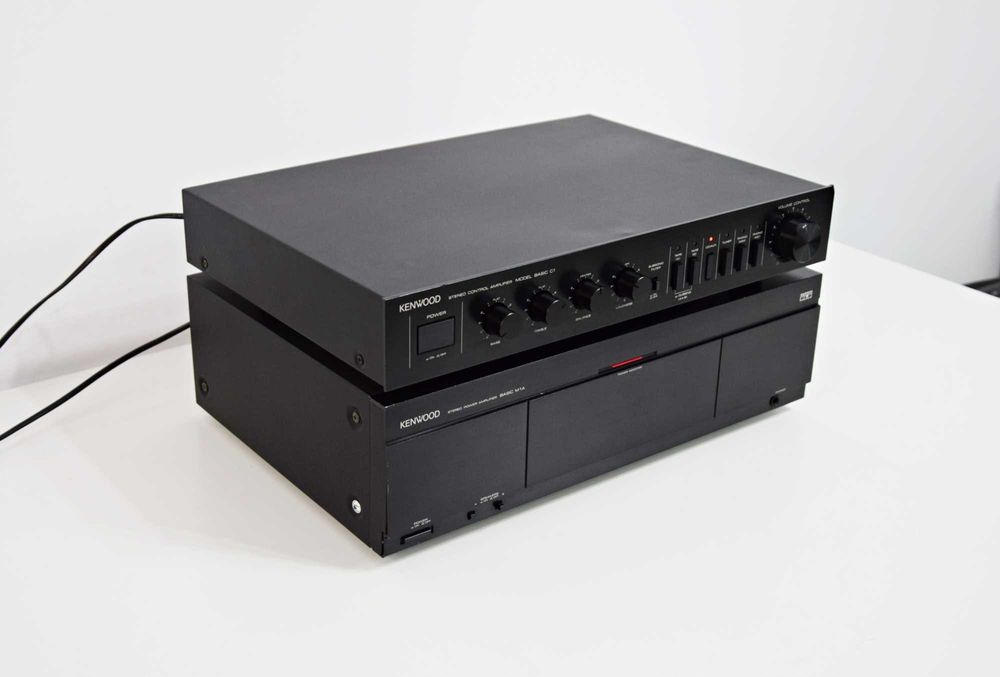 Kenwood Basic C1 Preamp + Basic M1A Power Amp, amplificator si preamp