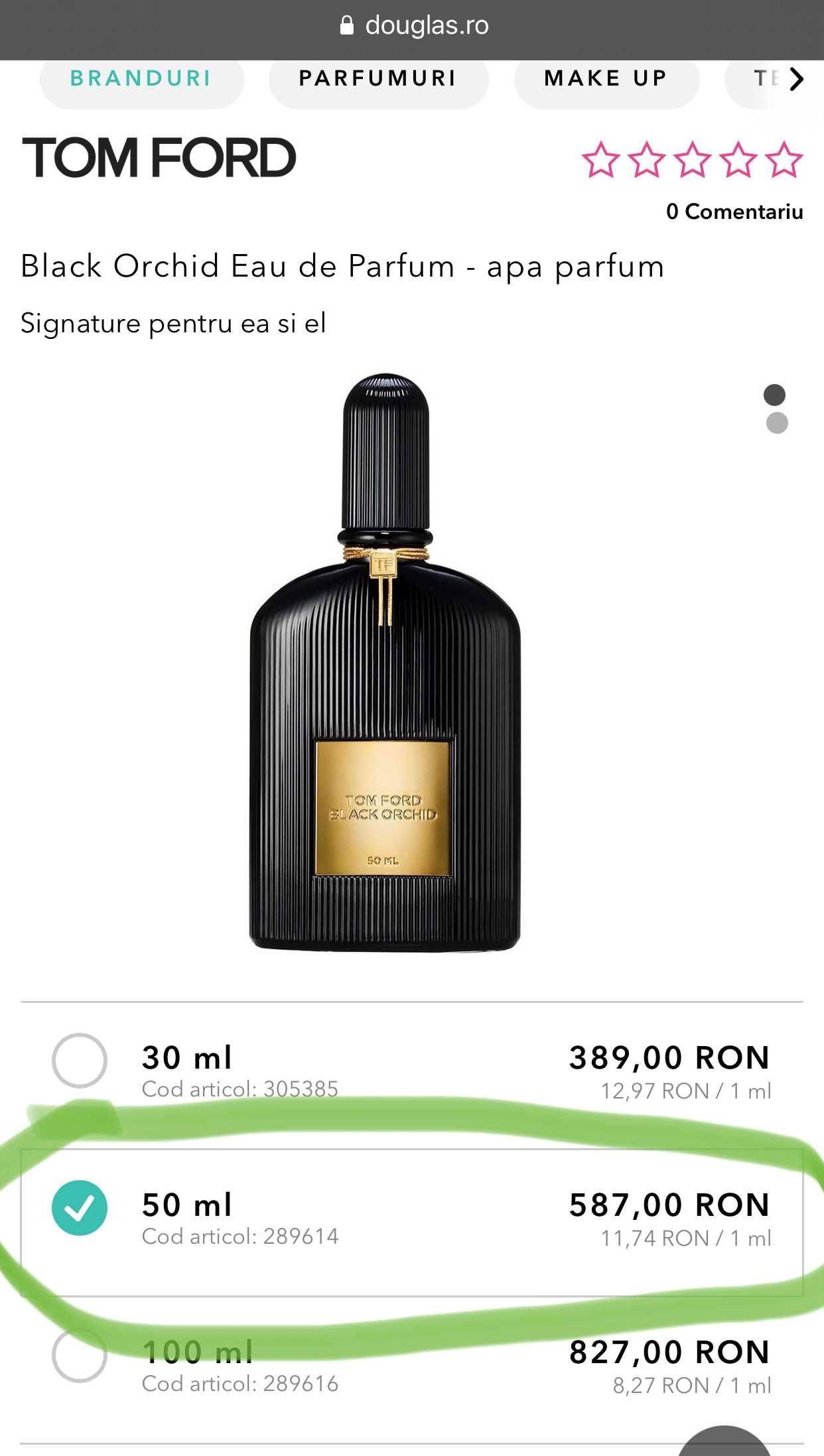Parfum Black orchid EDP 50ml original