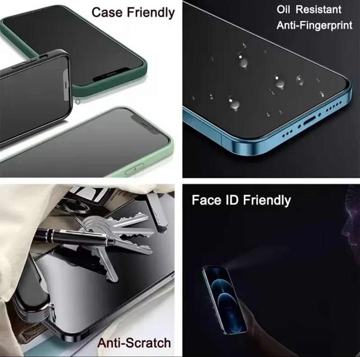 Комплект 5 бр. протектори за iPhone 13/14 (Anti-Spy Privacy)