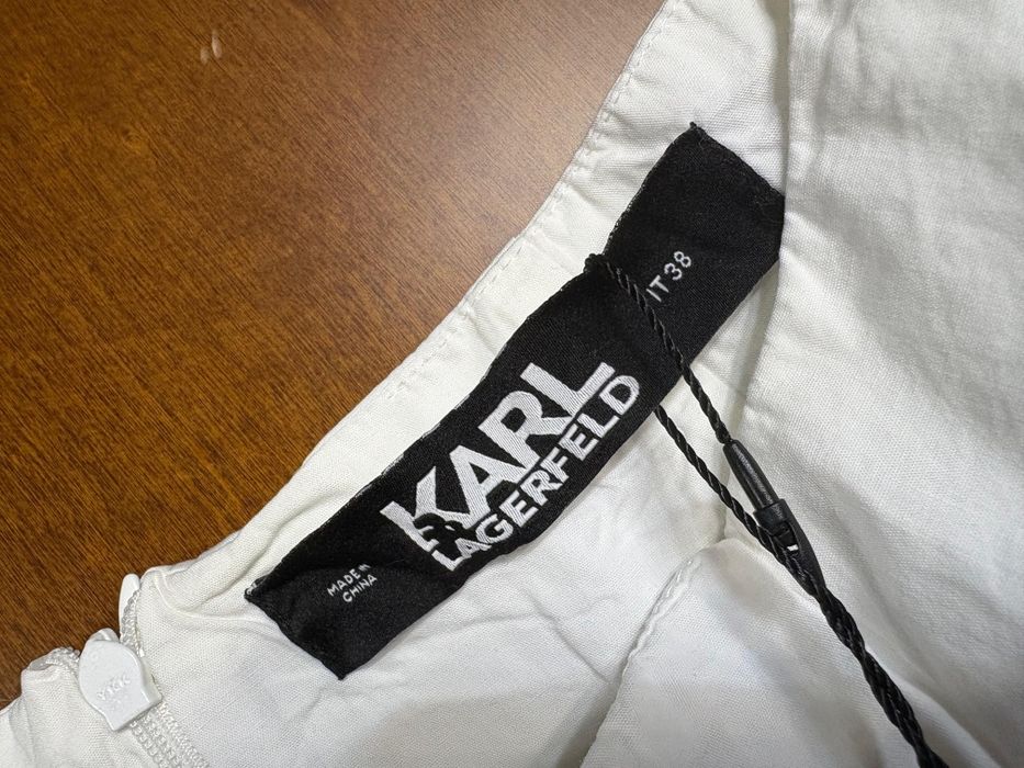 Fusta M Karl Lagerfeld Alb alba noua nepurtata cu etichetă