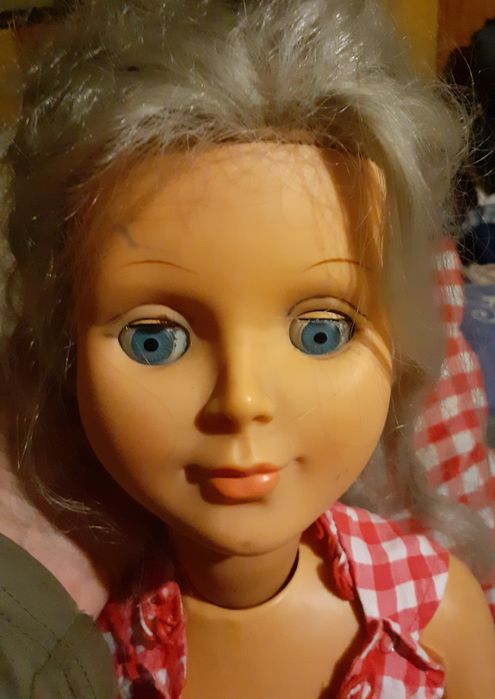 Papusa aradeanca 75 cm,veche 1975,