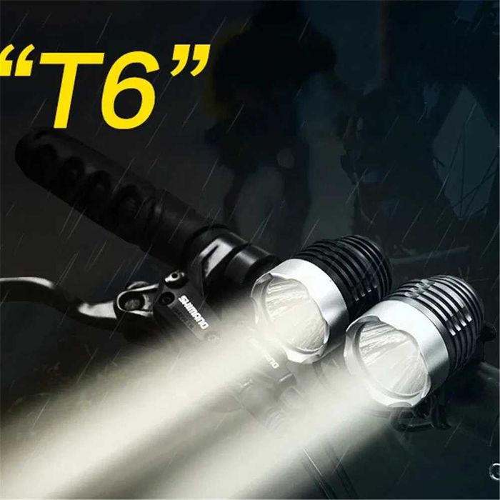 Lanterna Frontala/Far Lanterna de Bicicleta de Mare Putere Led 2×CREE