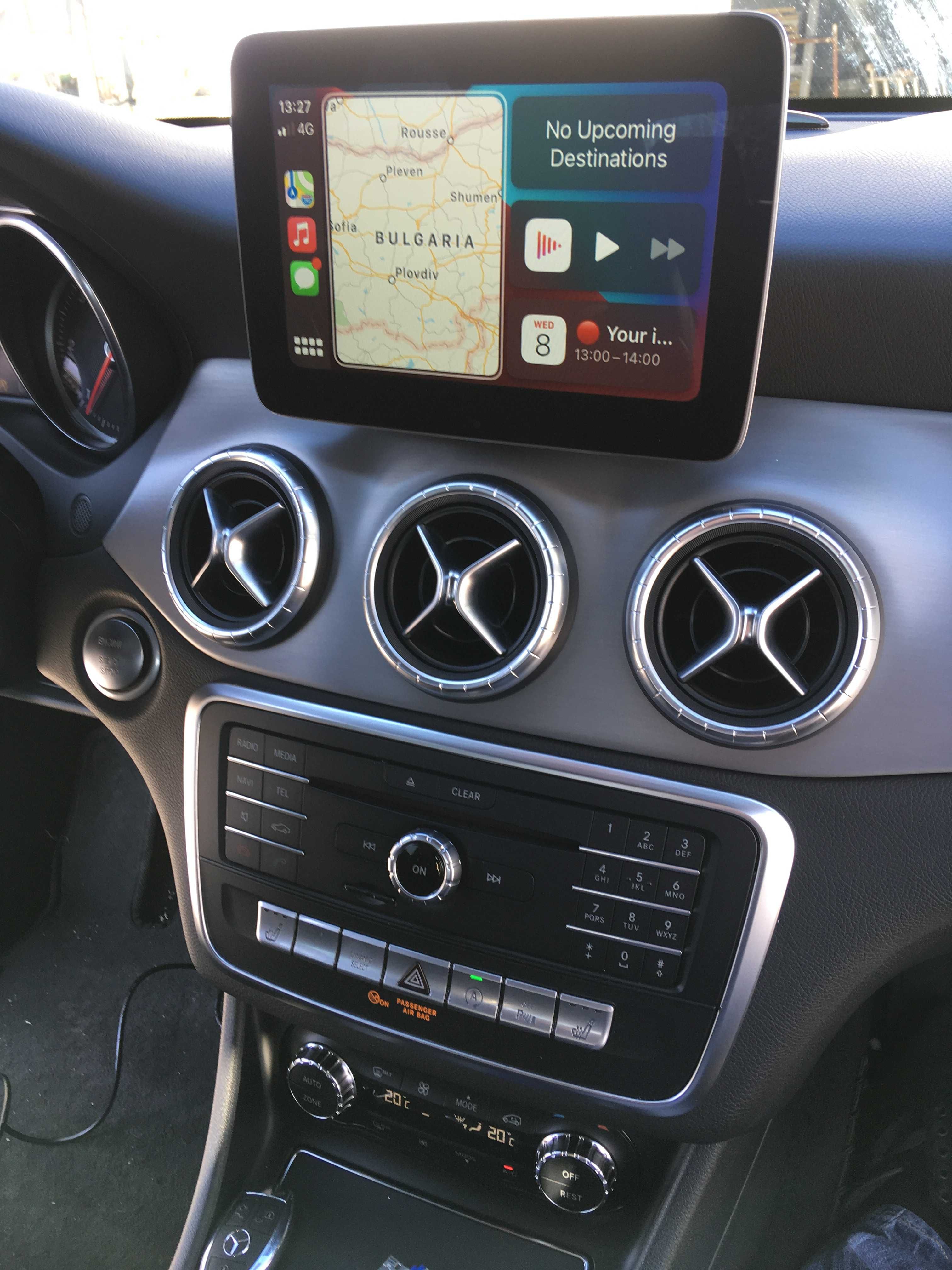 Активиране Apple CarPlay Отключване Android Auto Мерцедес 2015 по-Нови